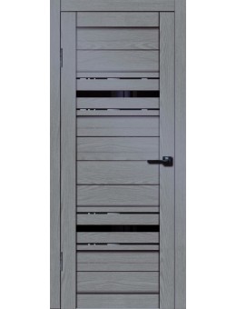 Межкомнатная дверь Грация -5 серый кедр с зеркалом