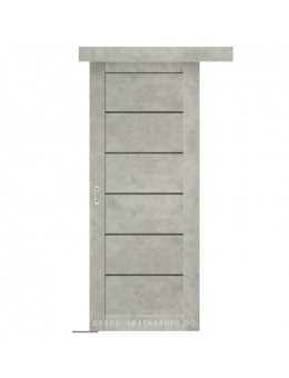 Дверь раздвижная Loft 1 цвет бетон светло-серый