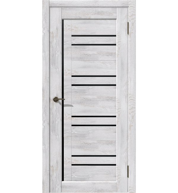 Межкомнатная дверь Вертикаль NEW Ель альпийская, черный лакобель