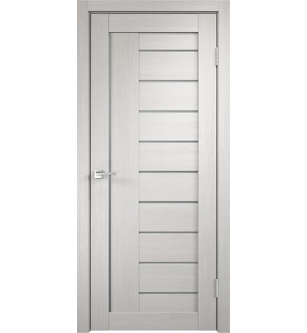 Межкомнатная дверь VellDoris  LINEA 3 дуб белый, стекло мателюкс