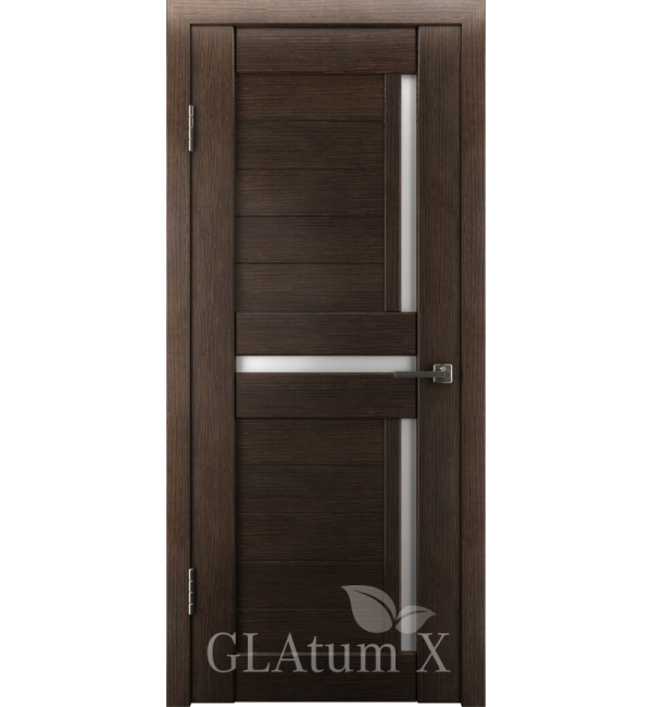 Межкомнатная дверь ВФД Greenline GLAtum X Модель Х 16 Венге