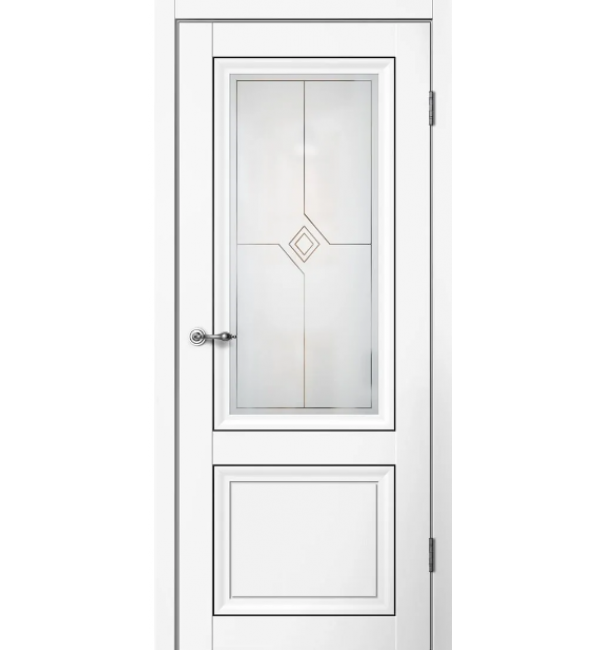Межкомнатная дверь FlyDoors MONE M01 ПО белая