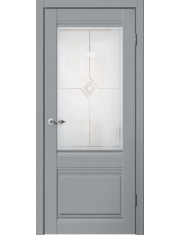 Межкомнатная дверь ESTETIC 01 ПО серый