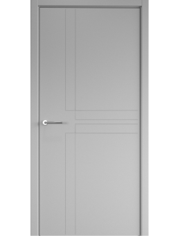 Межкомнатная дверь Геометрия 3 Эмаль Серый