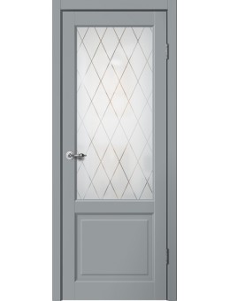  Межкомнатная дверь  Classic 2 ПО серый