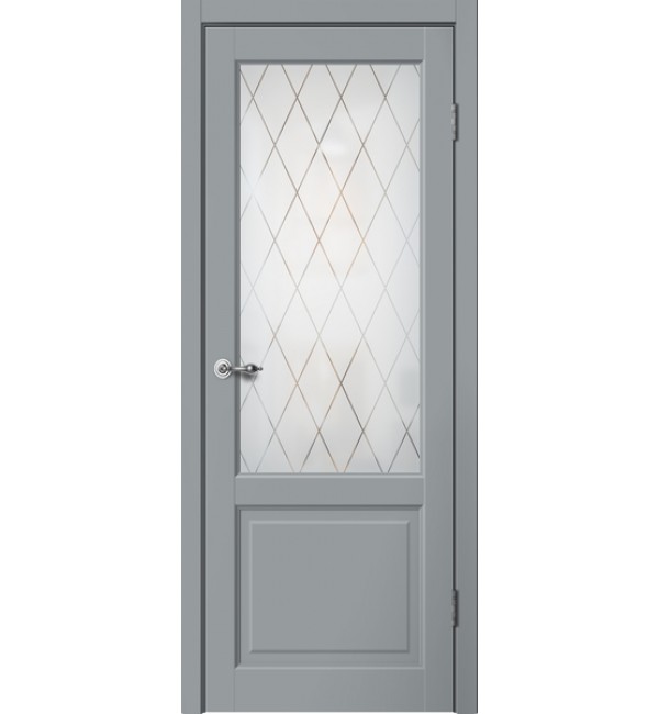 Межкомнатная дверь  Classic 2 ПО серый