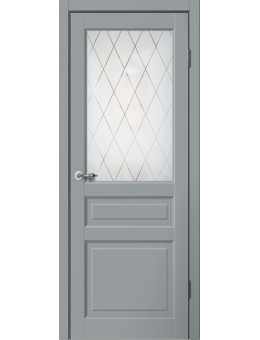 Межкомнатная дверь FlyDoors Classic 3 ПО серый