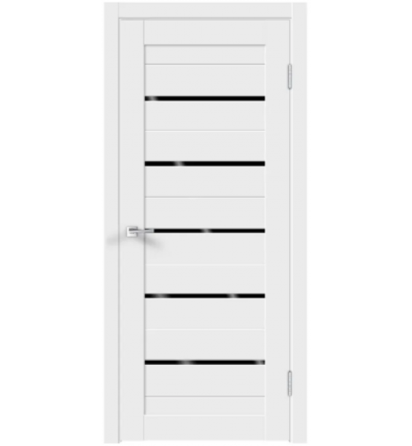 Межкомнатная дверь  Xlinea 15 Белый эмалит Лакобель черный