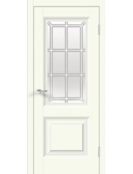 Межкомнатная дверь Velldoris ALTO 8 остекленное, покрытие эмалит, молочный