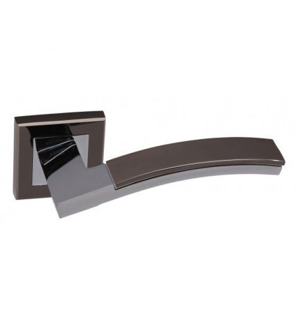 НОВИНКА Дверная ручка ADDEN BAU OBRA Q330 на квадратной розетке BLACK NICKEL/CHROME черный никель / хром