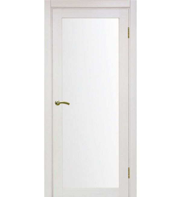 Межкомнатная дверь OPTIMA PORTE Парма 401.2 ясень перламутровый с зеркалом