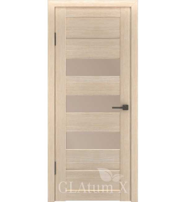 Межкомнатная дверь ВФД Greenline GLAtum X Модель Х 22 Капучино