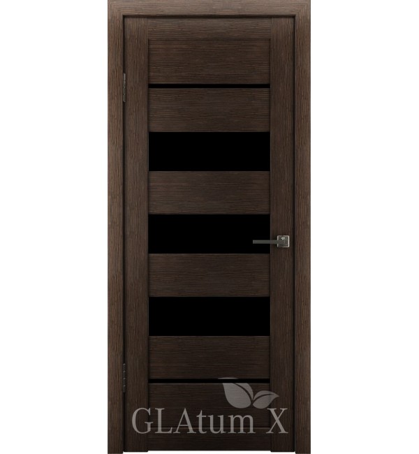 Межкомнатная дверь ВФД Greenline GLAtum X Модель Х 22 Венге
