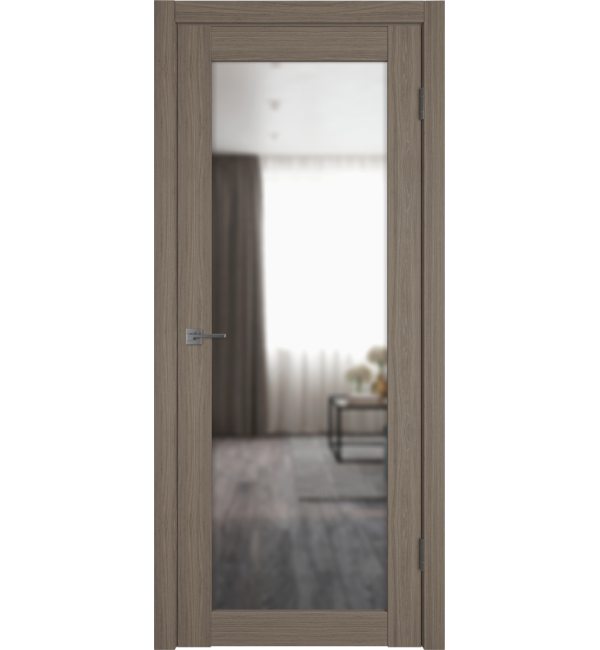 Межкомнатная дверь ВФД ATUM PRO 32 зеркало brun oak