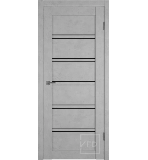 Межкомнатная дверь ВФД ATUM PRO 28 Antic Loft /Black gloss