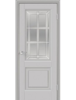 Межкомнатная дверь Velldoris ALTO 8 остекленное, покрытие эмалит, светло-серый