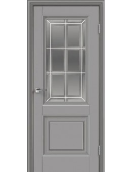 Межкомнатная дверь Velldoris ALTO 8 остекленное, покрытие эмалит, темно-серый