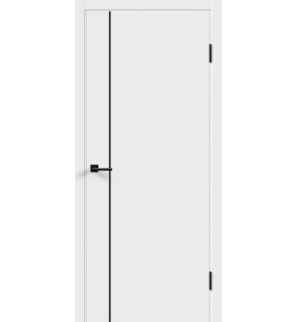 Межкомнатная дверь Velldoris GALANT M1 с молдингами, покрытие эмалит, белый