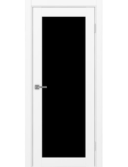 Межкомнатная дверь OPTIMA PORTE  Парма 401.2 белый снежный черный акрилат