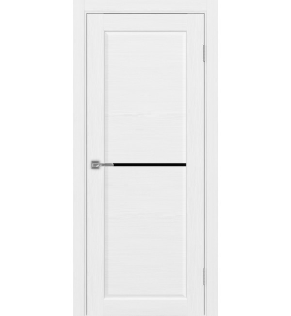 Межкомнатная дверь OPTIMA PORTE   Сицилия 712.12 белый лед черный лакобель