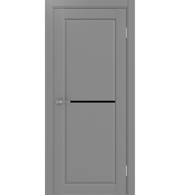 Межкомнатная дверь OPTIMA PORTE   Сицилия 712.12 серый черный лакобель