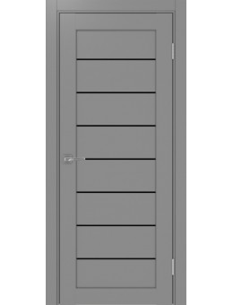 Межкомнатная дверь OPTIMA PORTE  Парма 408.12 серый черный лакобель