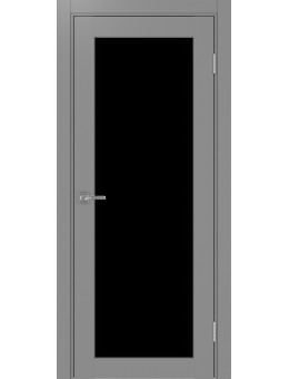 Межкомнатная дверь OPTIMA PORTE  Парма 401.2 серый черный акрилат