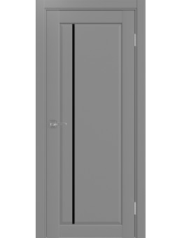 Межкомнатная дверь OPTIMA PORTE   Сицилия 411.12 серый черный лакобель