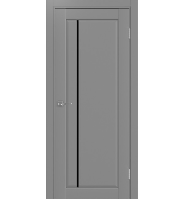 Межкомнатная дверь OPTIMA PORTE   Сицилия 411.12 серый черный лакобель