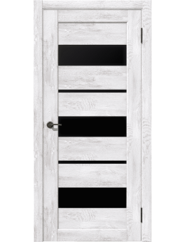 Межкомнатная дверь Параллель Ель альпийская, лакобель черный
