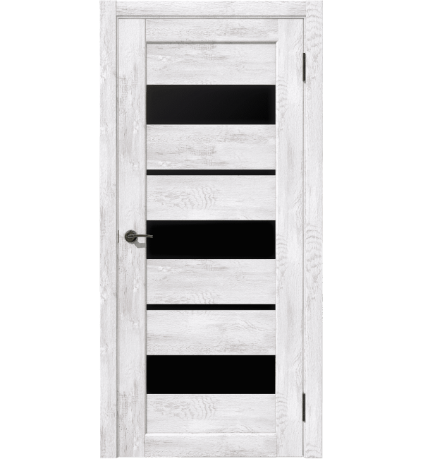 Межкомнатная дверь Параллель Ель альпийская, лакобель черный