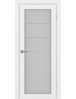 Межкомнатная дверь OPTIMA PORTE Турин 501АССSC.2 белый лед, мателюкс