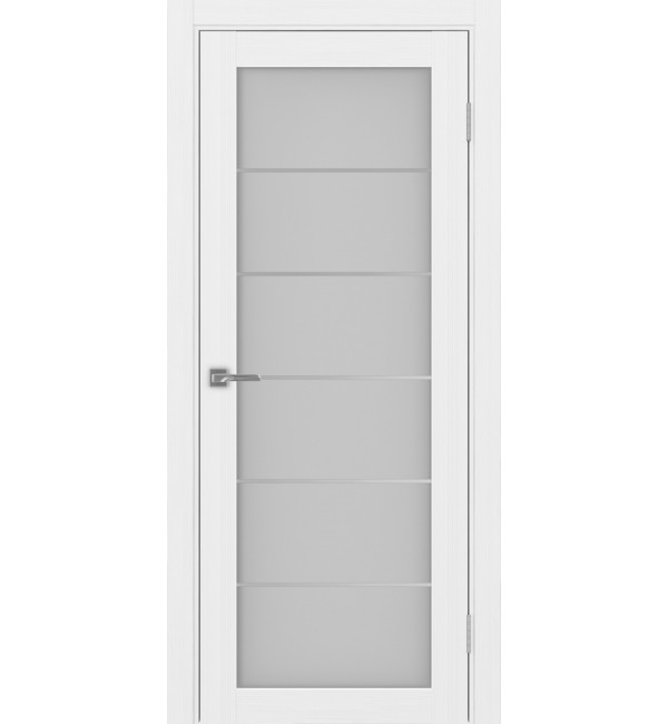 Межкомнатная дверь OPTIMA PORTE Турин 501АССSC.2 белый лед, мателюкс