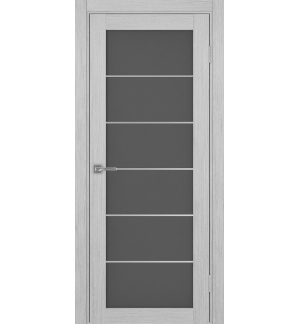 Межкомнатная дверь OPTIMA PORTE Турин 501АССSC.2 дуб серый, графит