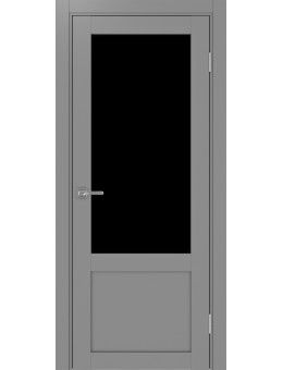 Межкомнатная дверь OPTIMA PORTE Турин 540ПФ.21 серый, LACчерный