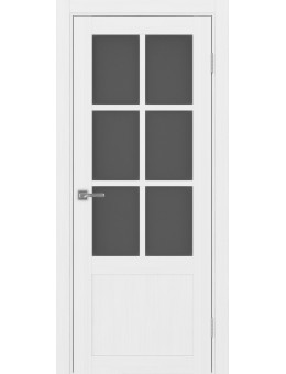 Межкомнатная дверь OPTIMA PORTE Турин 541ПФ.2221 белый лед, графит