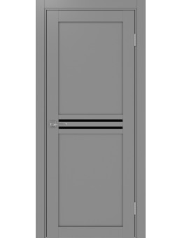 Межкомнатная дверь OPTIMA PORTE Турин 552.12 серый, LACчерный