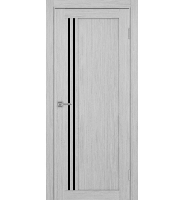 Межкомнатная дверь OPTIMA PORTE Турин 555.21 дуб серый, LACчерный