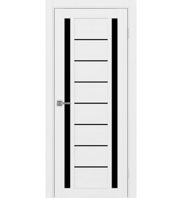 Межкомнатная дверь OPTIMA PORTE Турин 558.212 белый лед, LACчерный