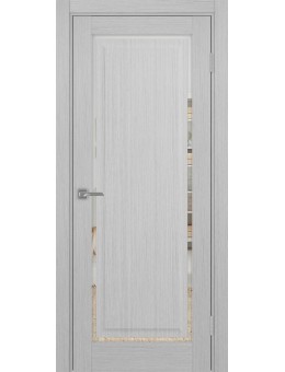 Межкомнатная дверь OPTIMA PORTE Тоскана 601С.21 дуб серый, зеркало