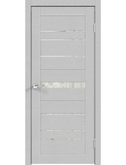 Межкомнатная дверь VellDoris  XLINE 10 грей эмалит текстурный/зеркало