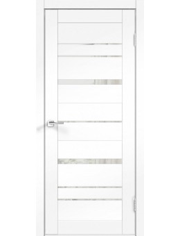 Межкомнатная дверь VellDoris XLINE 11 ясень белый структурный/зеркало