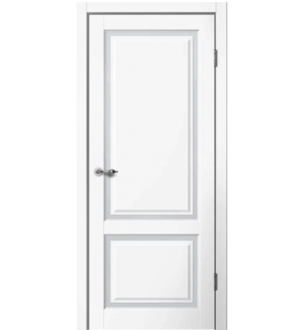 Межкомнатная дверь ESTETIC 02 ПГ белый, мателюкс
