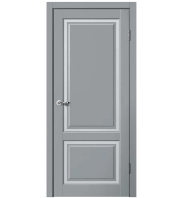 Межкомнатная дверь ESTETIC 02 ПГ серый, мателюкс