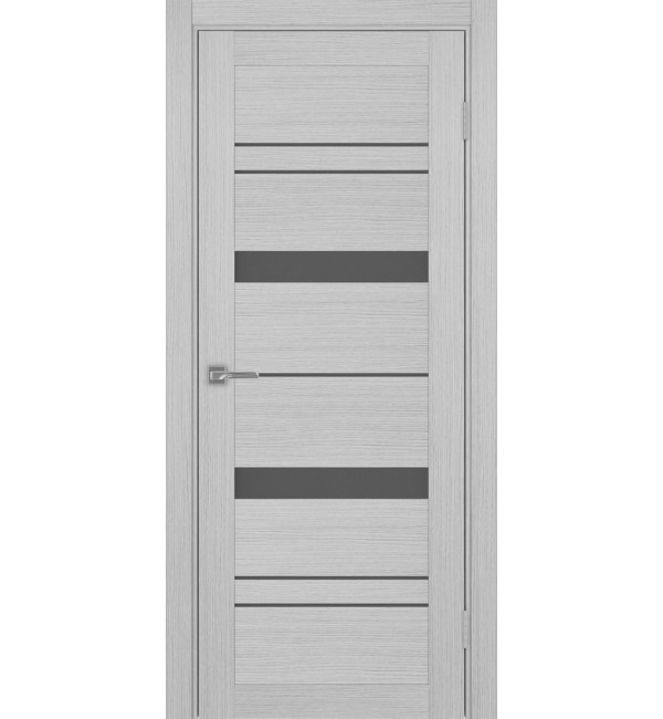 Межкомнатная дверь OPTIMA PORTE Турин 562.12 дуб серый, графит матовое