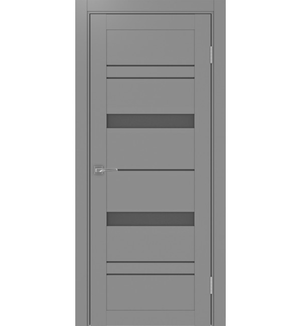 Межкомнатная дверь OPTIMA PORTE Турин 562.12 серый, графит матовое