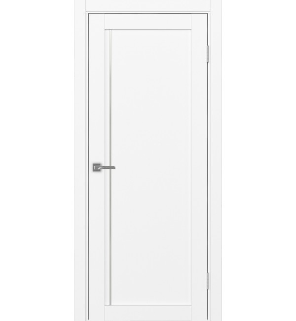 Межкомнатная дверь OPTIMA PORTE Турин 565 АПП молдинг SС.11 белый снежный