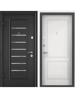 Входная дверь TOREX DELTA-100 Темно серый букле графит VDM 2N, КТ Белый D27