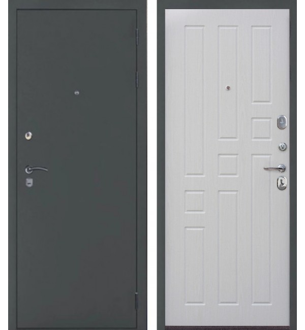 Входная дверь ЮДМ ЕР 701 антик серебро/лиственница бьянка