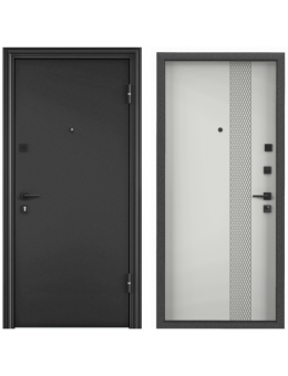 Входная дверь TOREX DELTA PRO MP Темно-серый букле графит/ПВХ Ферро D-DL2